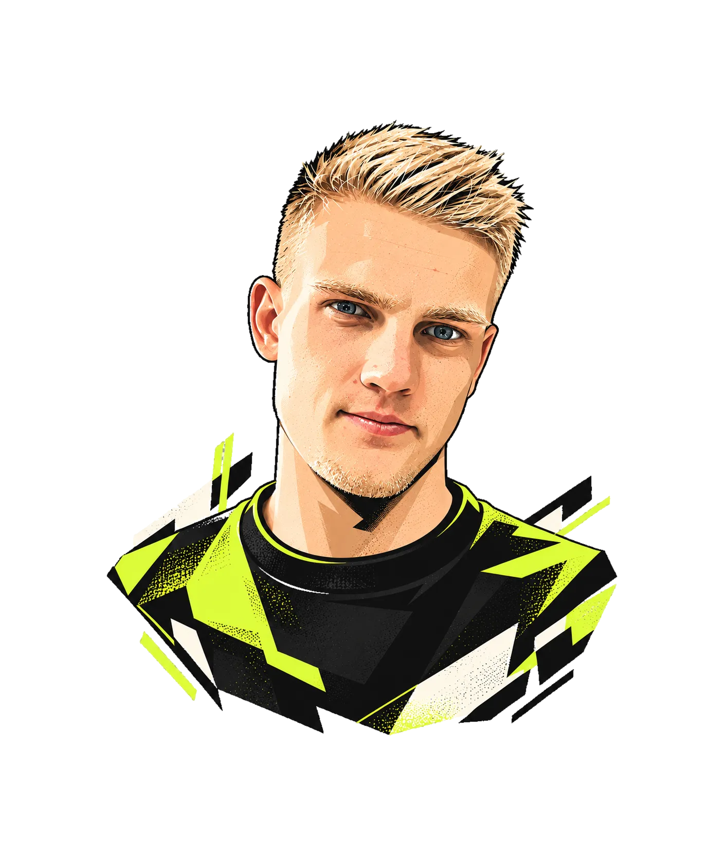Illustrated portrait of Noah